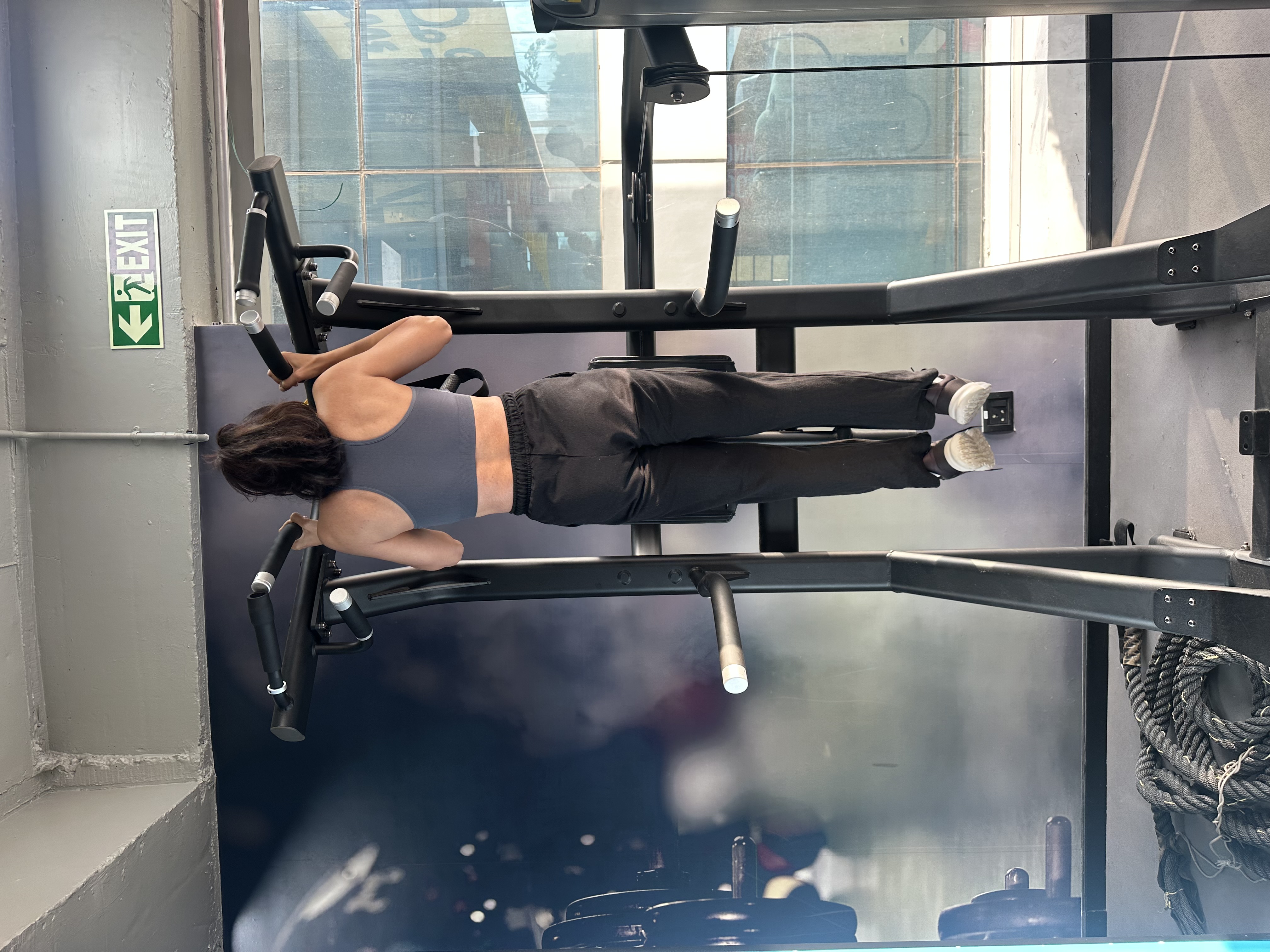 At the gym