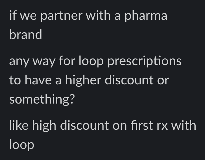 Discounts on Loop prescriptions